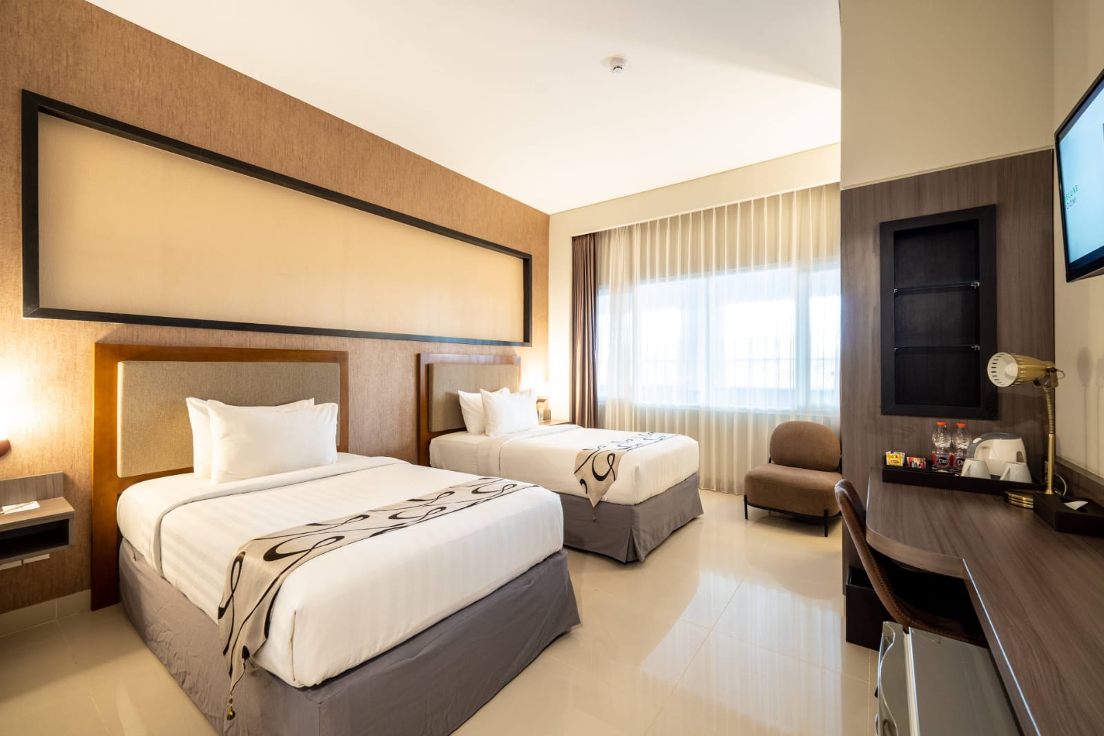 Ilustrasi sebuah kamar hotel (Sumber: Grand Padis)  