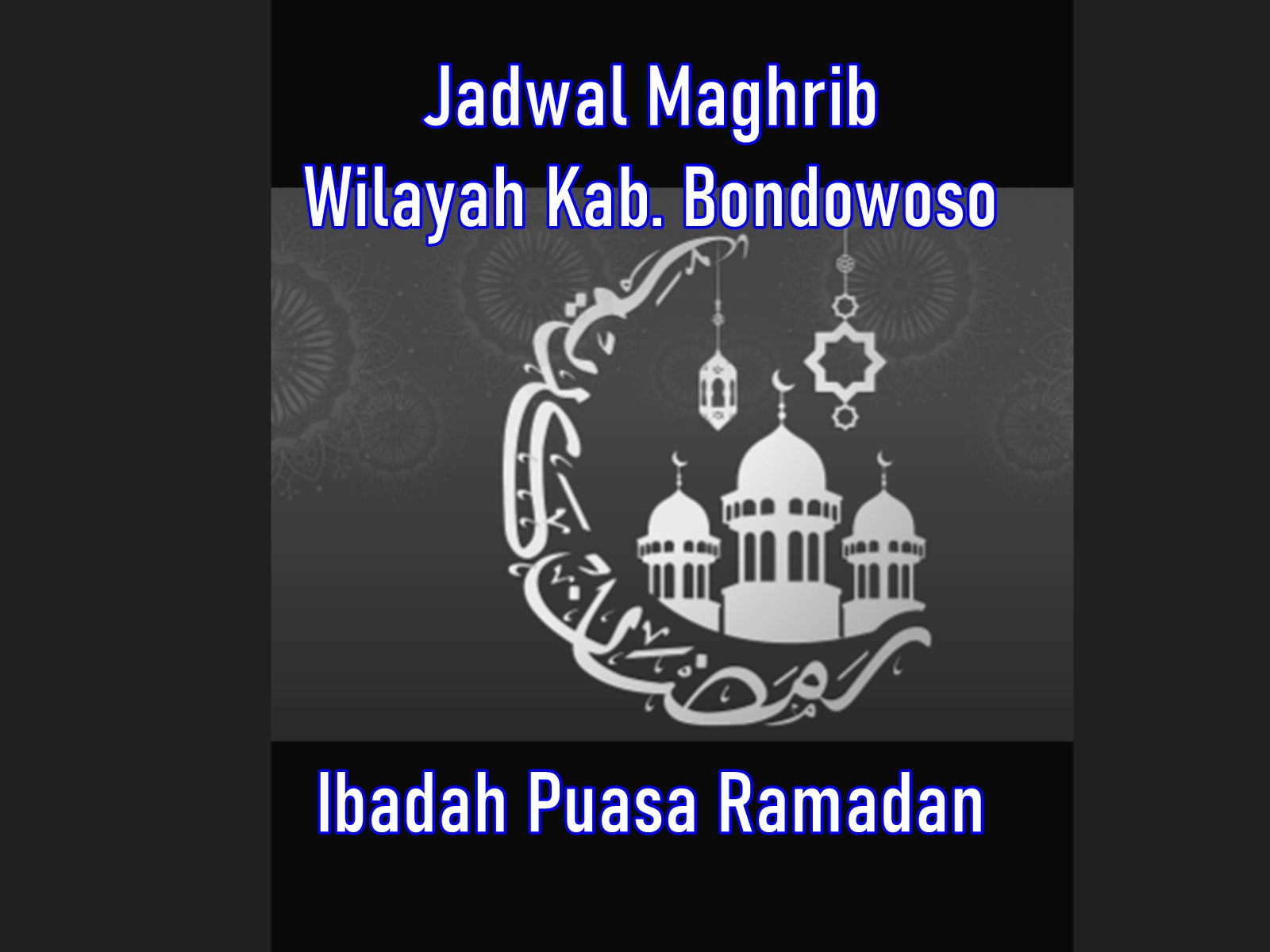 Ilustrasi Jadwal Magrhib Kabupaten Bondowoso
