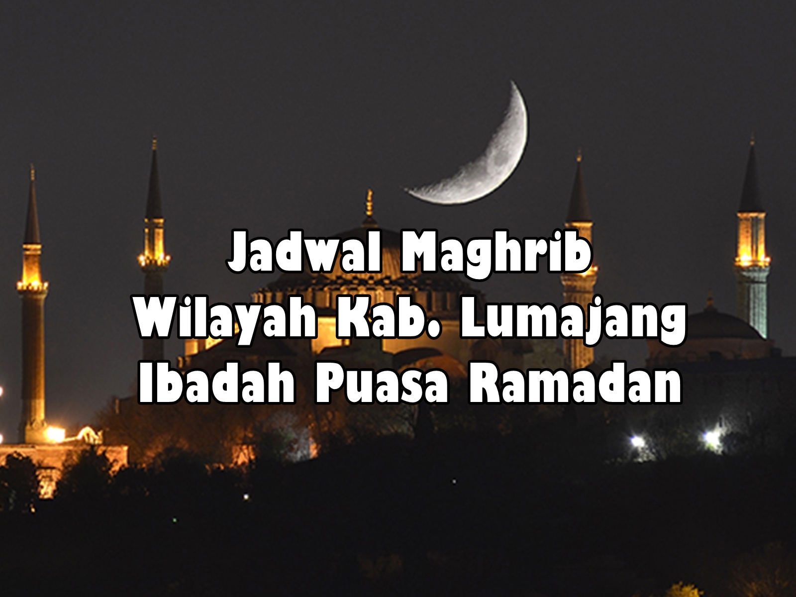 Ilustrasi Jadwal Magrhib Kabupaten Lumajang