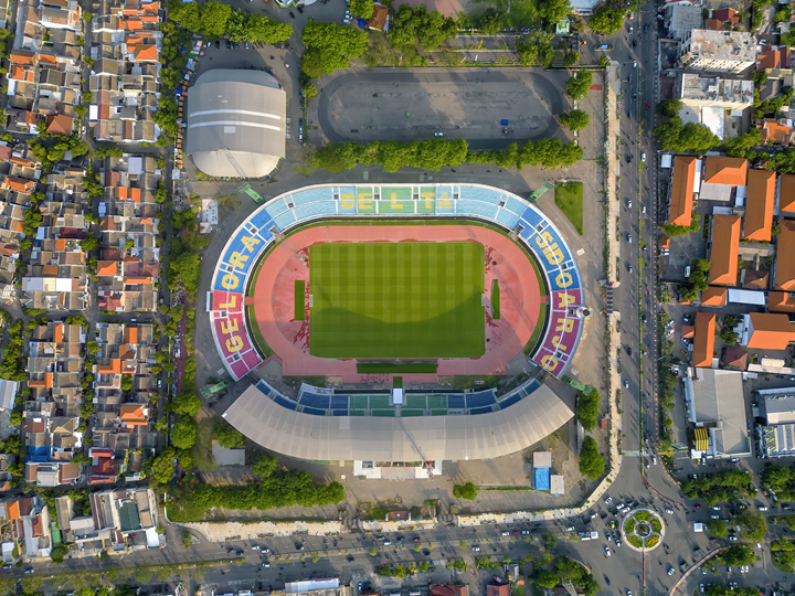 Potret Stadion Gelora Delta Sidoarjo dari udara (DOK WEBSITE DIJTEN CIPTA KARYA)