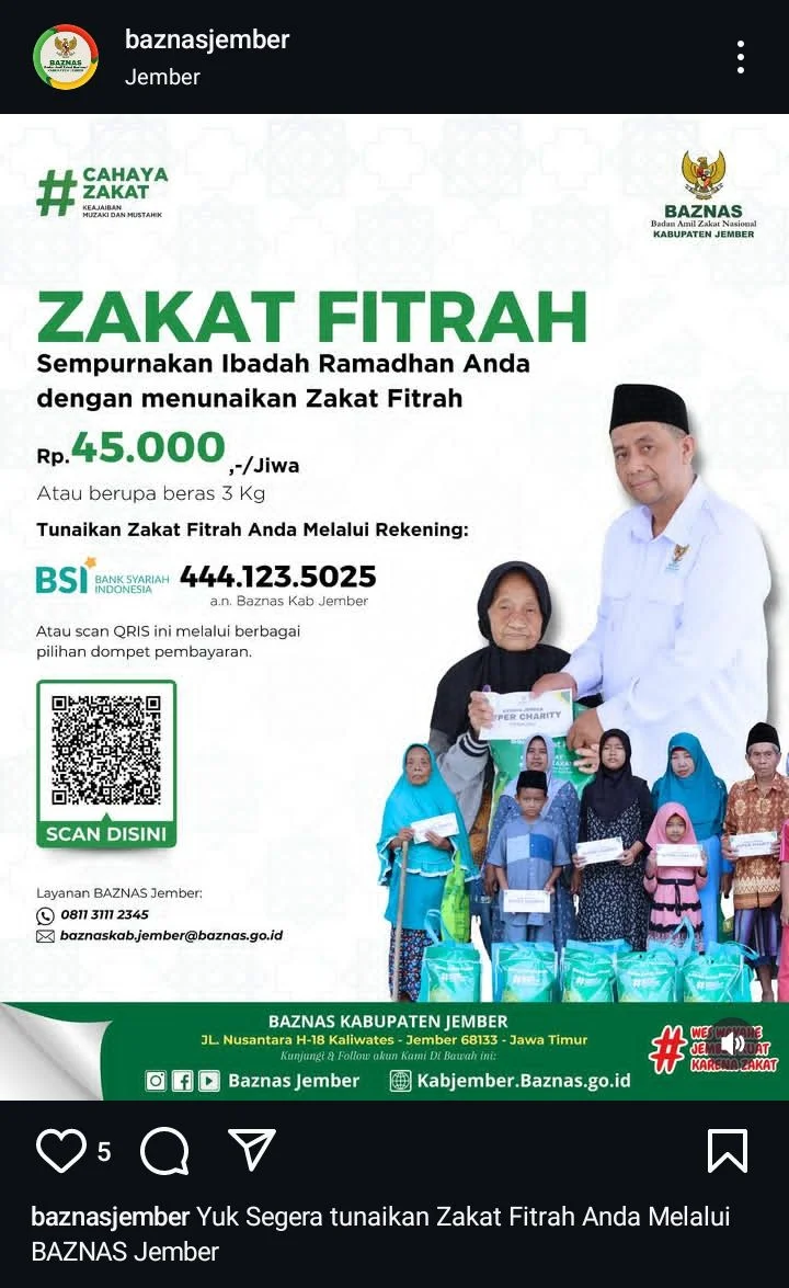 Zakat Baznas Jember