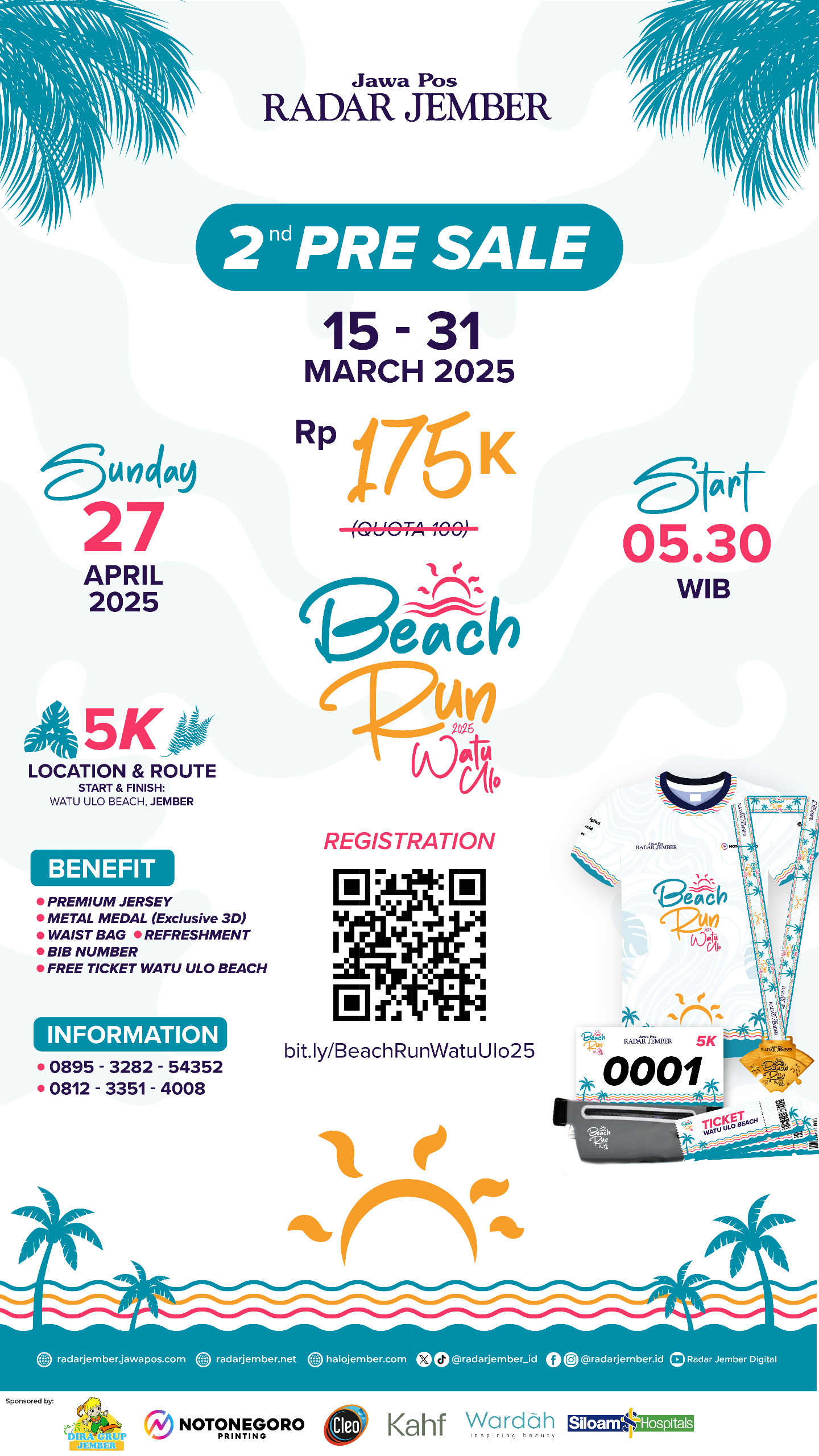 2 Pre Sale Beach Run Event