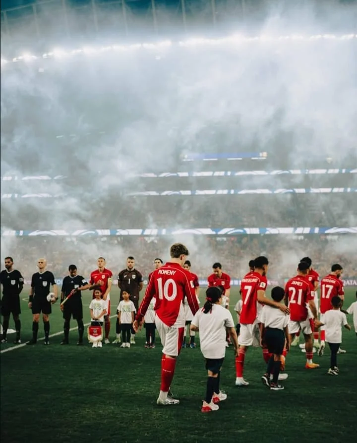 Potret Pertandingan Sepak Bola Indonesia Vs Australia (instagram.com/oleromeny)