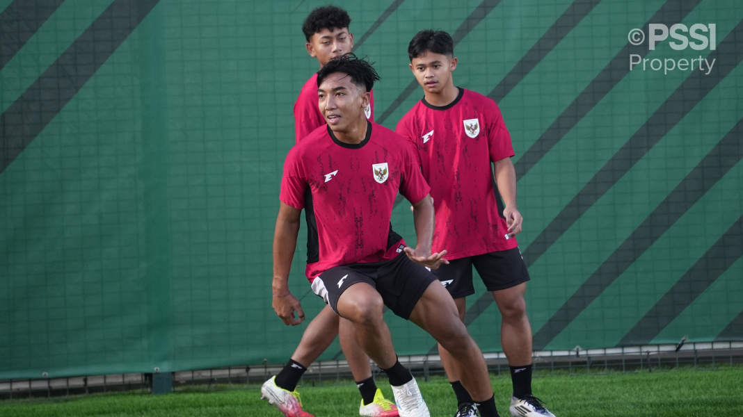Pemain Timnas U-17 saat latihan rutin untuk Piala Asia 2025. DOK PSSI ORG
