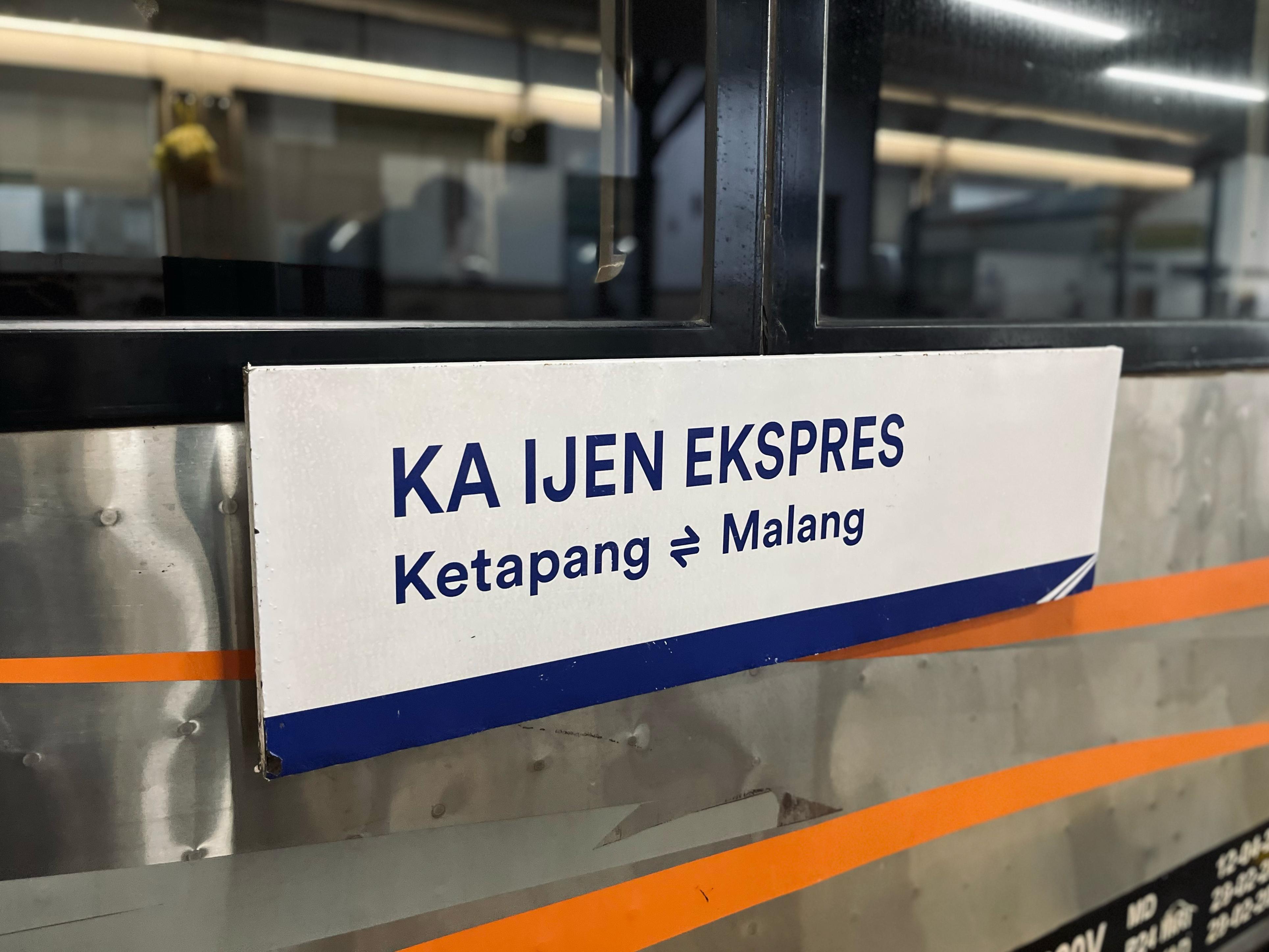 KA Ijen Ekspres Relasi Ketapang - Malang. (DOK HUMAS PT KAI DAOP 9 JEMBER)