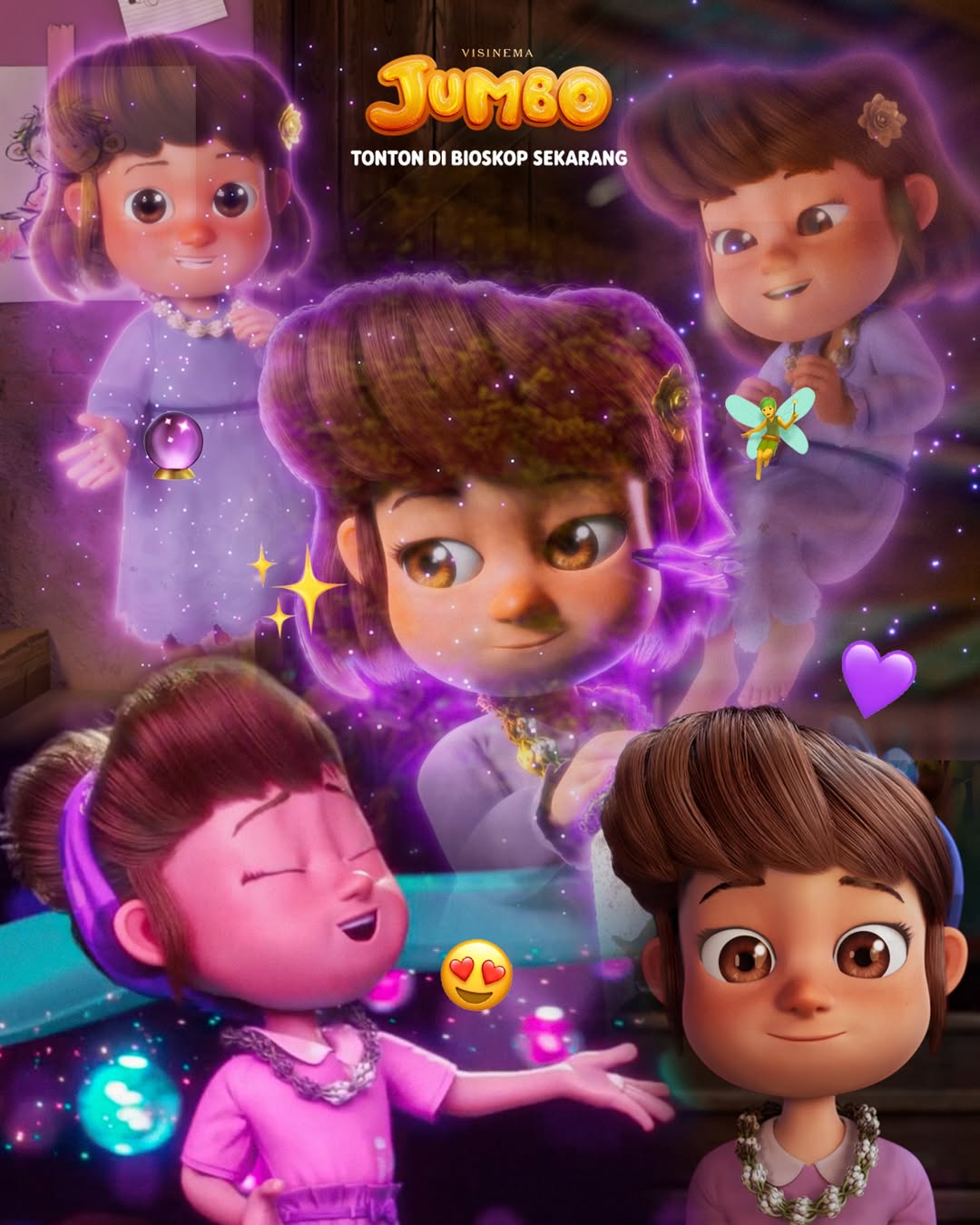 tokoh Meri dalam film Jumbo. (instagram @visinemaid)