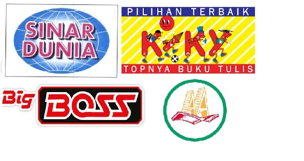 ilustrasi merek buku tahun 2000-an awal.