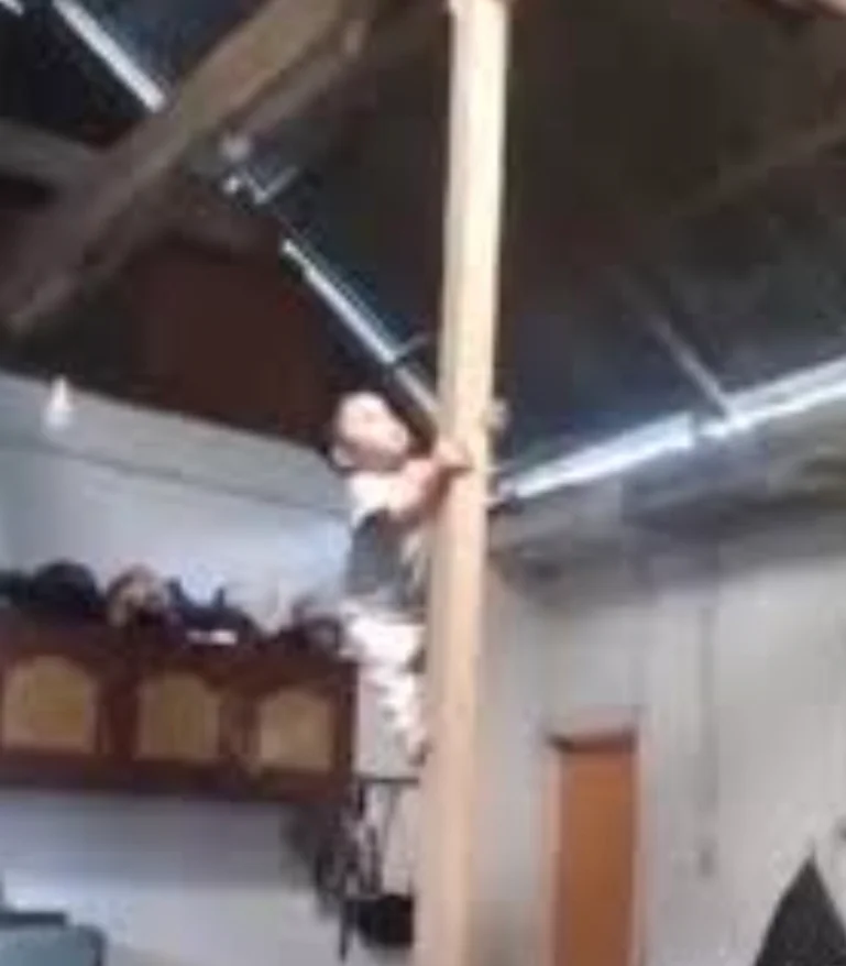 Bikin Geger! Fenomena Bayi Spider Man Fidel Zai, Usia 1,6 Tahun Panjat Tiang 3 Meter