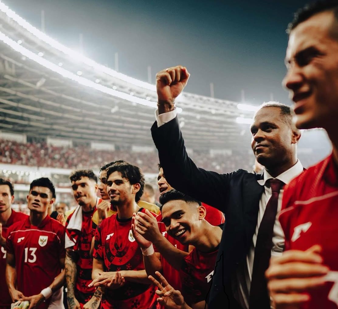 Pelatih Timnas Indonesia Patrick Kluivert usai laga. (Instagram @Patrickkluivert9)