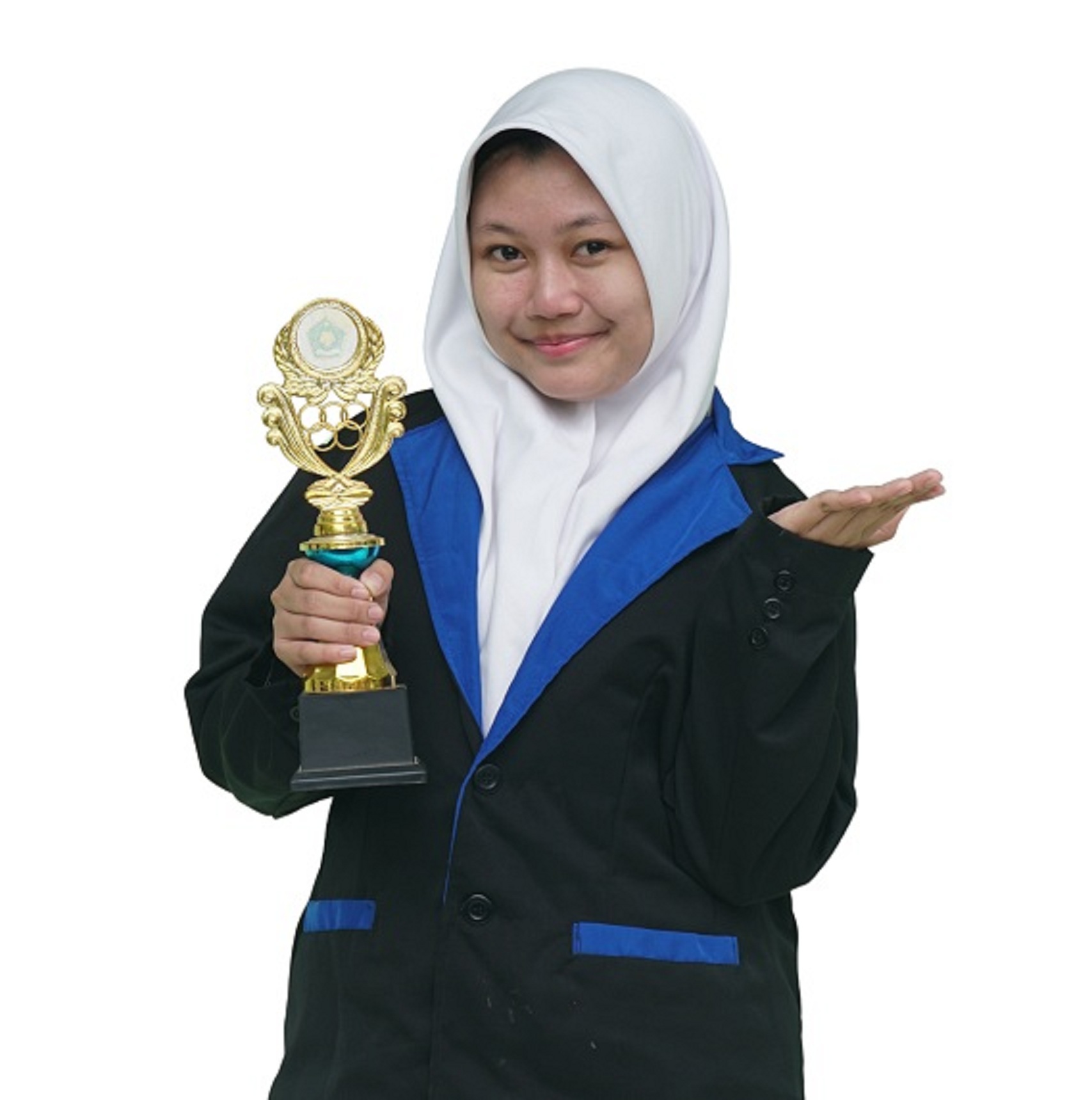 MENTAL JUARA: Finalis best improvisation dalam National Storytelling Competition disematkan kepada Octiara Lulujia, siswa SMA Nuris Jember. (NURIS JEMBER)