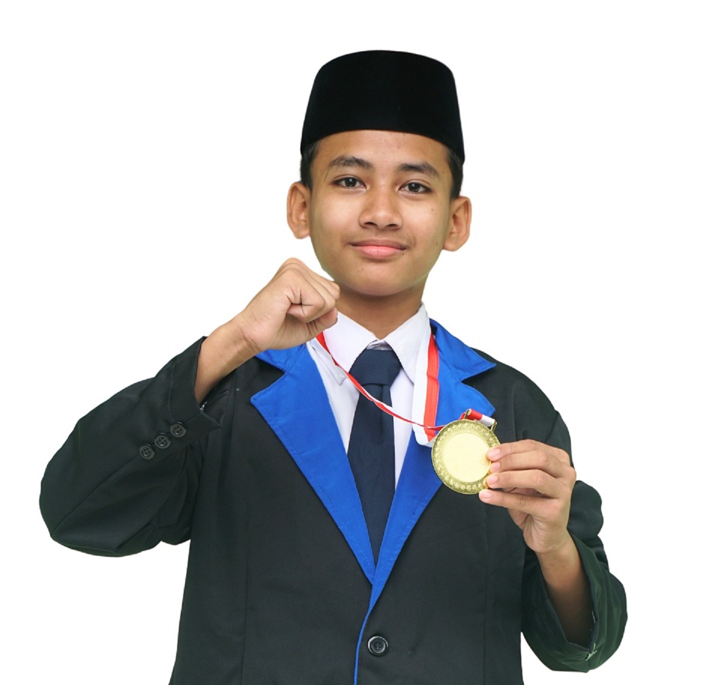 JAGO: Muhammad Sofyan Mubarok, siswa&nbsp;SMP Nuris Jember, berhasil menyabet medali emas olimpiade matematika tingkat nasional. (Nuris Jember)