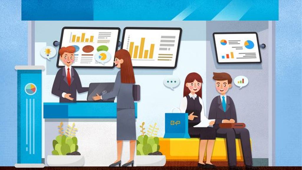 Ilustrasi suasana kerja koperasi merah putih. (Pngtree)