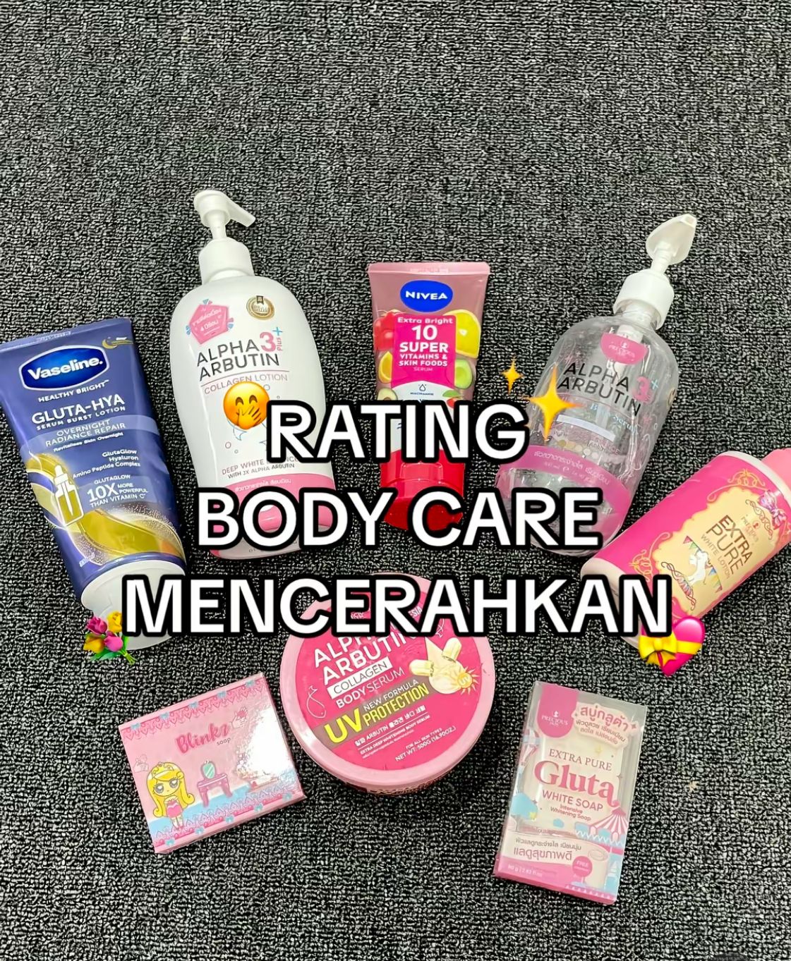 Rekomendasi bodycare mencerahkan (Tiktok @Mutistuffs)