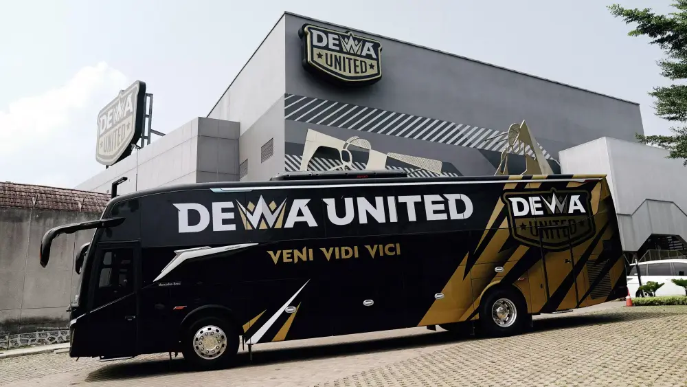 Ini Penampakan Bus Baru Dewa United, Ada Semangat Veni Vidi Vici (DOK PT LIB)