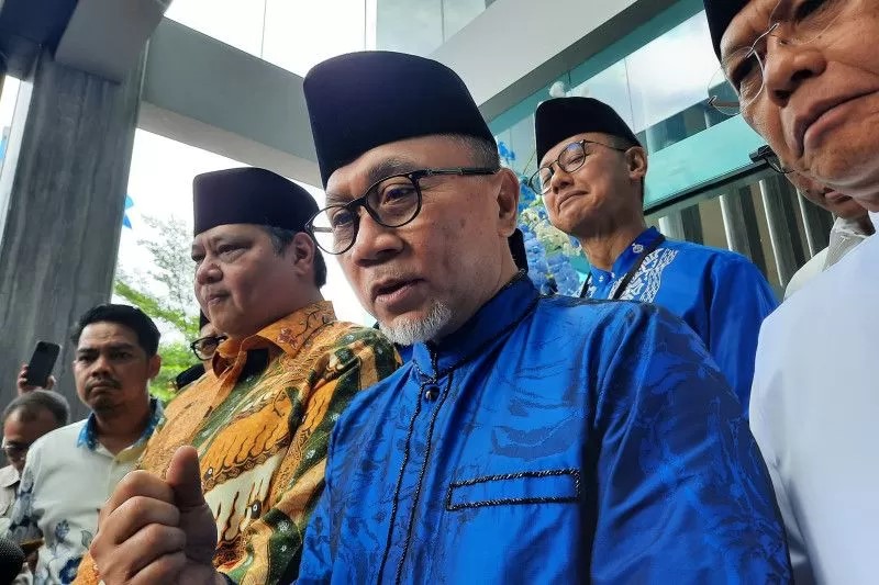Menteri Koordinator Bidang Pangan, Zulkifli Hasan atau Zulhas. (Fath Putra Mulya/Antara)