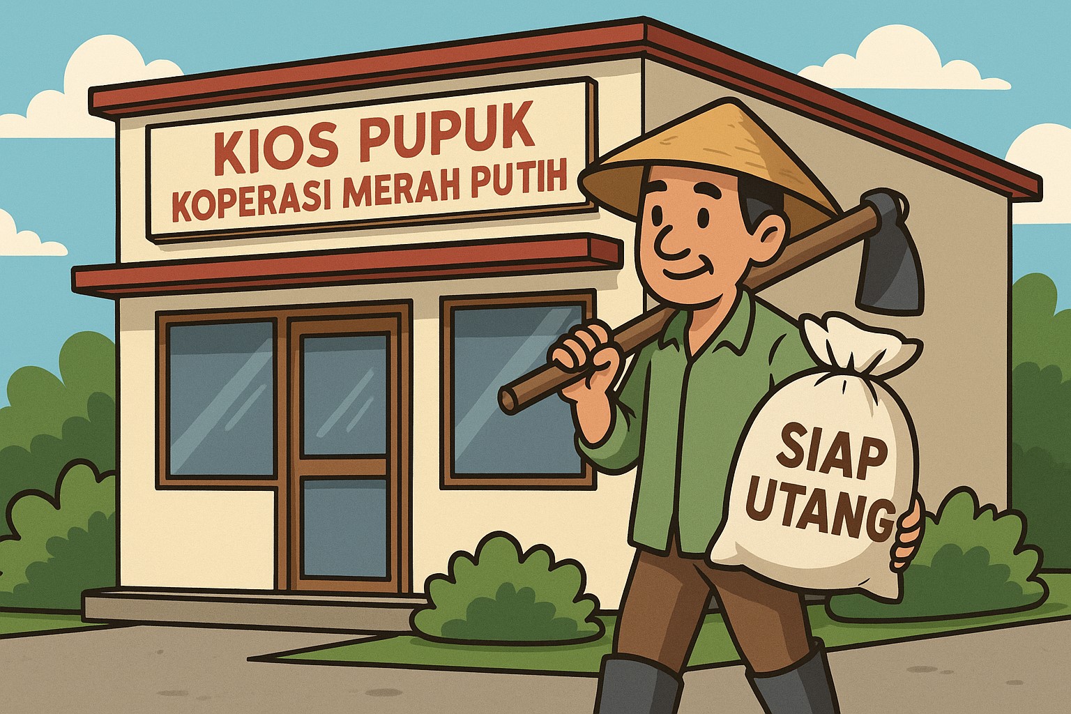 Ilustrasi Kantor Koperasi Merah Putih. (Foto: Maulana Ijal/Radar Jember)