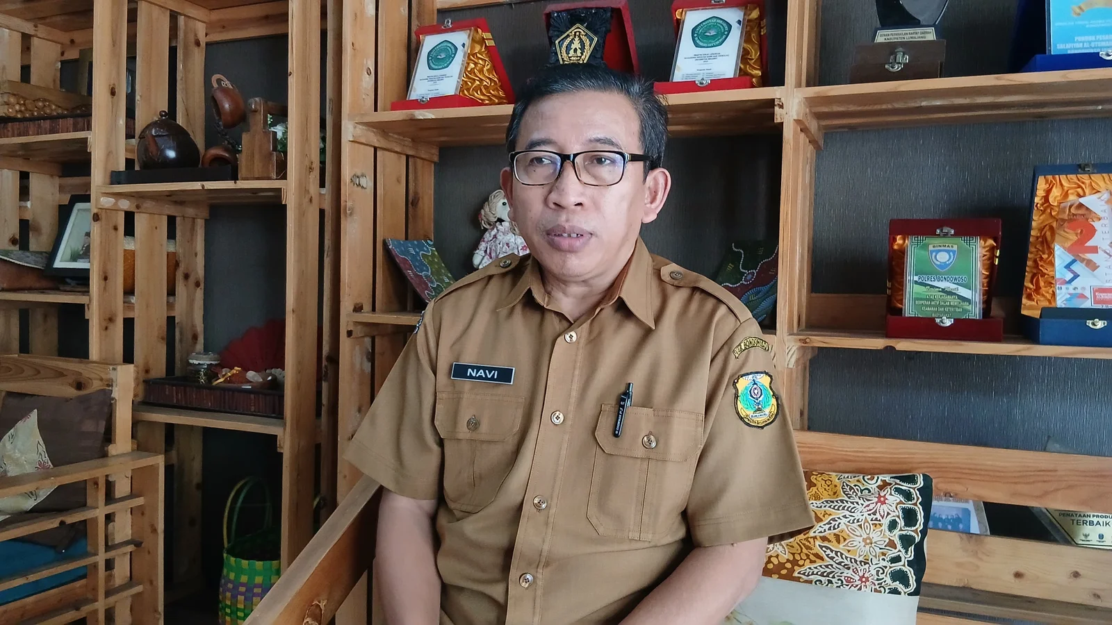 Kabid Koperasi Dinas Koperasi Perindustrian dan Perdagangan (Diskoperindag) Bondowoso  Navi Setiawan