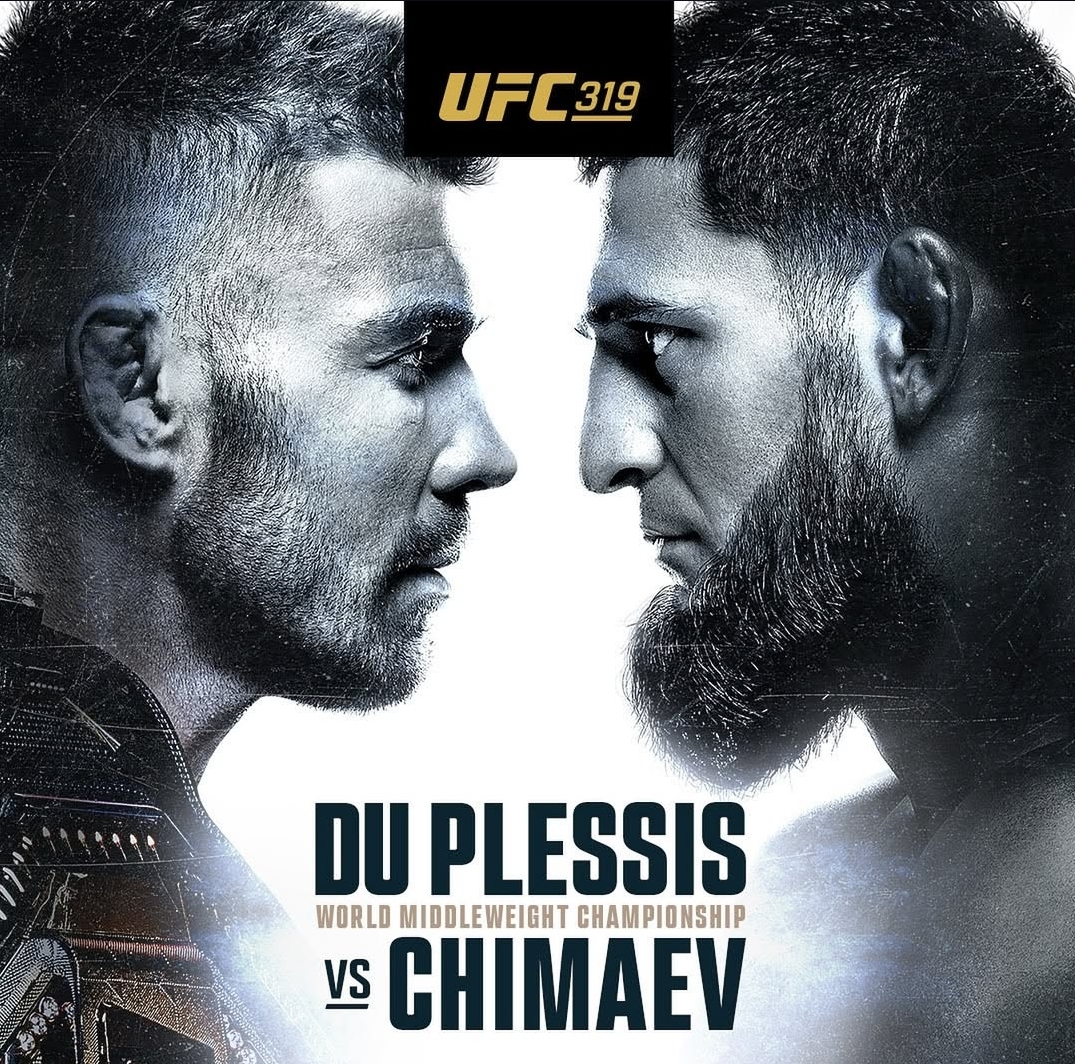 Ilustrasi Du Plessis saat face of lawan Khamzat Chimaev (ig:ufc)