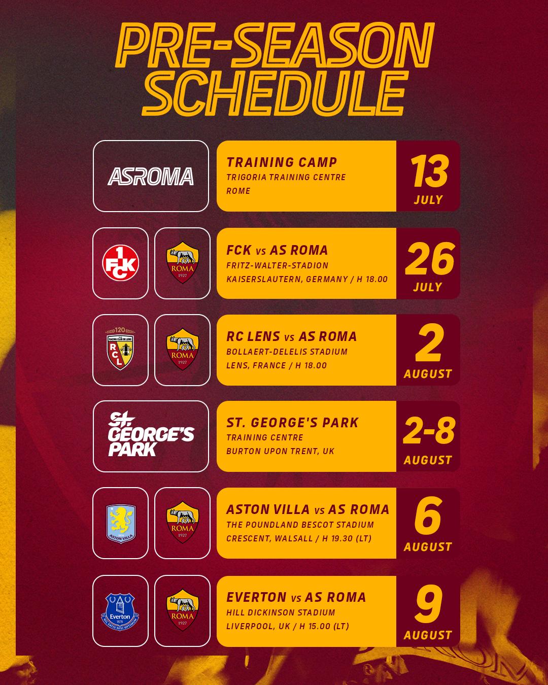 Jadwal Uji Coba AS Roma