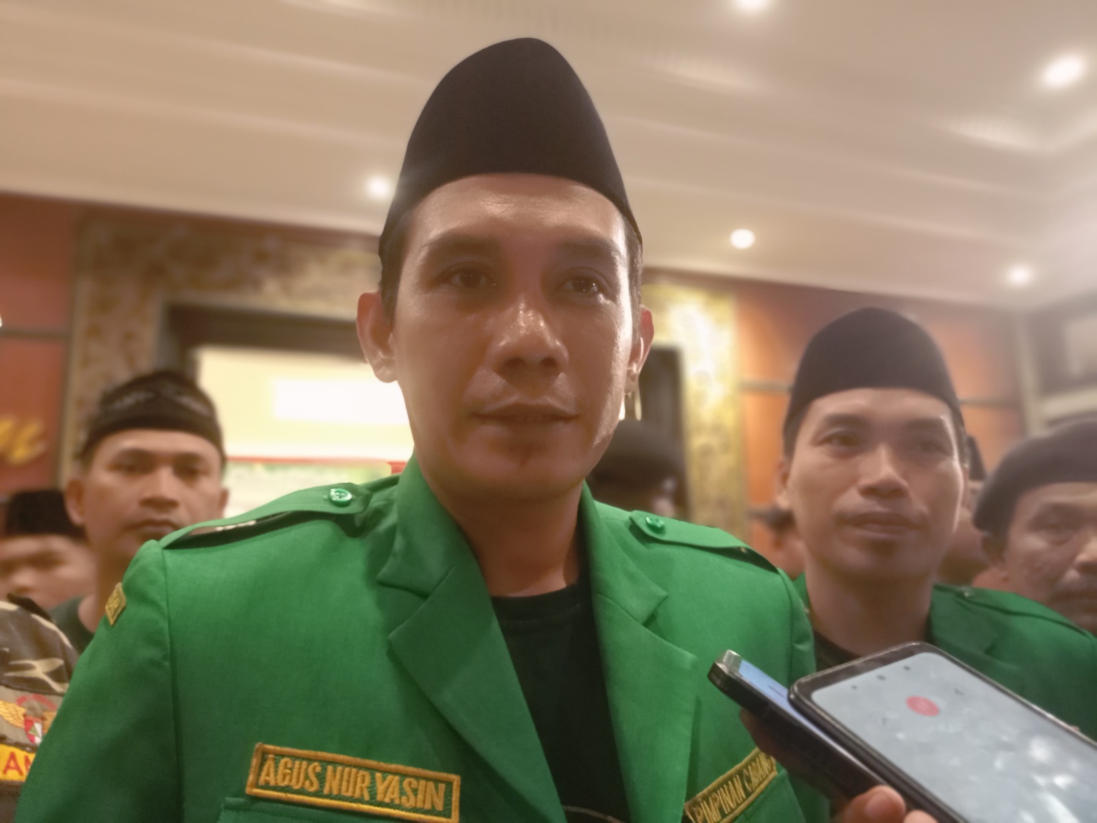 Ketua GP Ansor Kencong Agus Nur Yasin (Maulana/JPRJ)