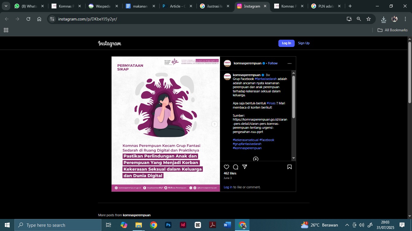 Ilustrasi kekerasan yang dialami oleh perempuan. (Komnas Perempuan)