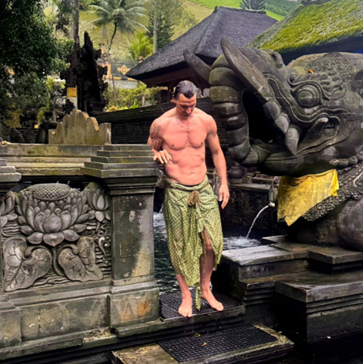 Zlatan Ibrahimovic di Ubud Bali. (DOK IG Zlatan Ibrahimovic)