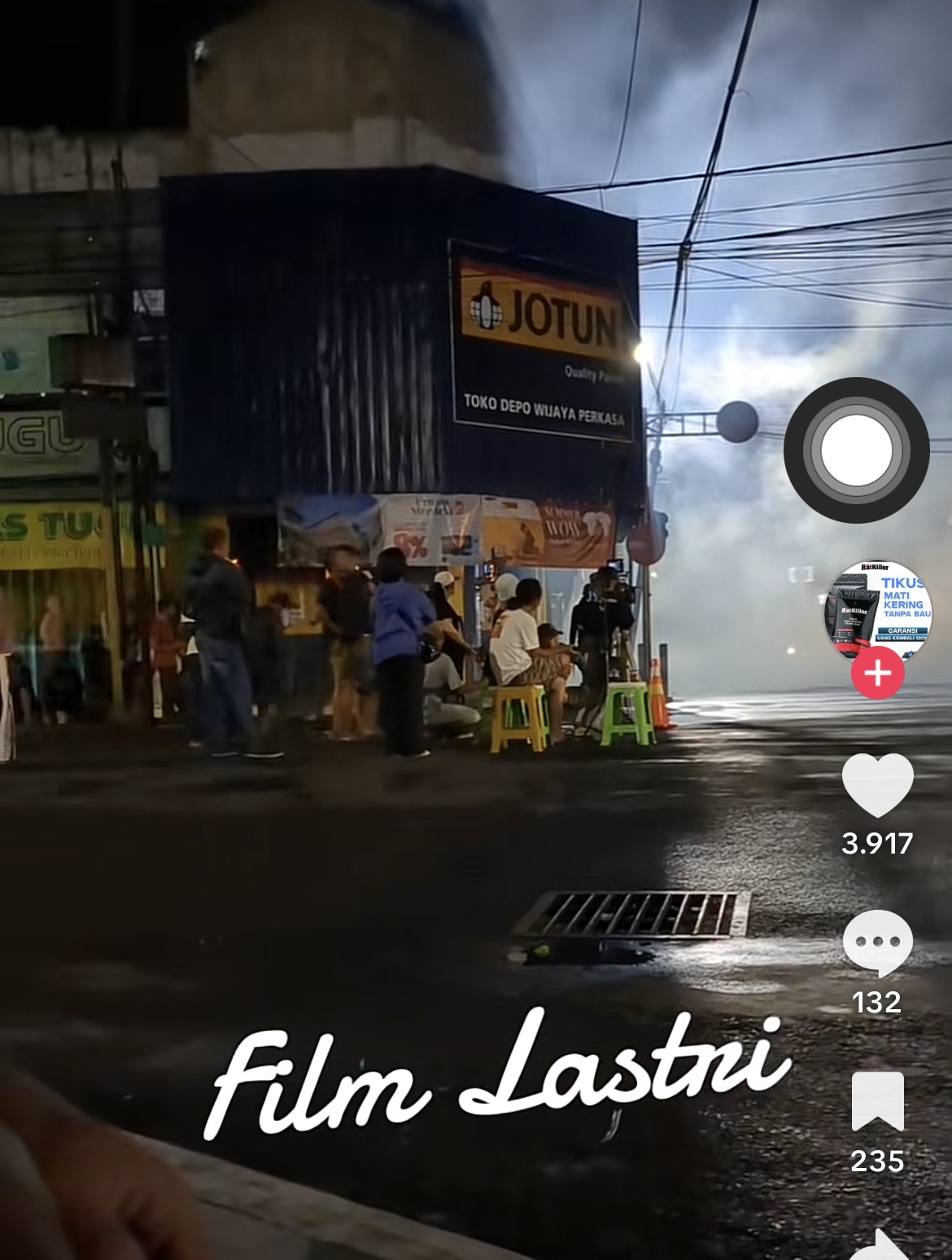 Proses pembuatan film horor Lastri di Lumajang.
