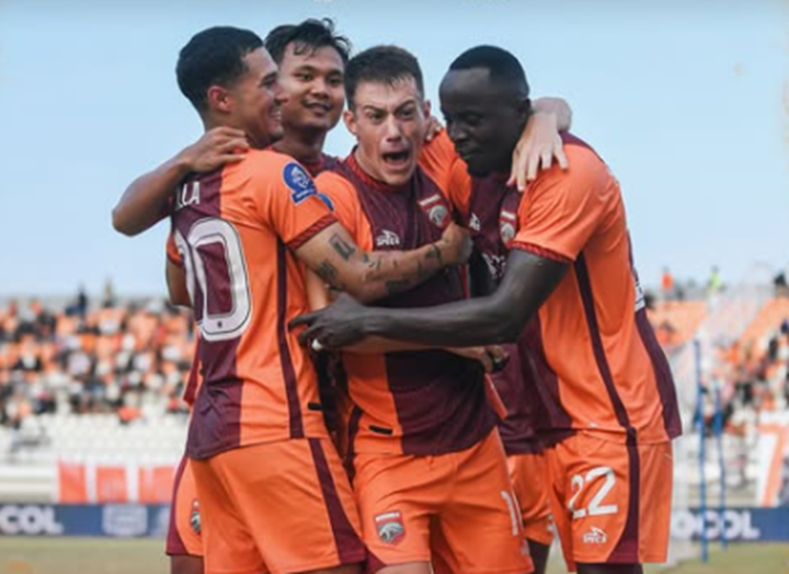 Selebrasi kemenangan pemain Borneo FC. (DOK IG BORNEO FC)