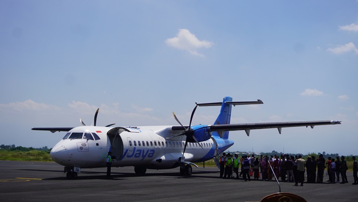 TERUS DIKEMBANGKAN: Bandara Notohadinegoro dijadwalkan mulai melayani penerbangan reguler per awal September 2025, setelah softlaunching saat momen Hari Kemerdekaan Republik Indonesia ke-80, beberapa