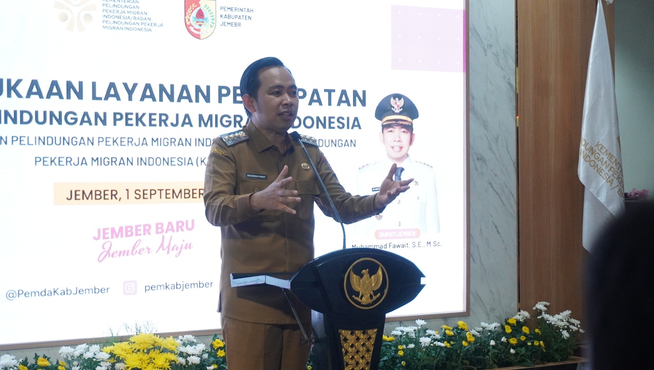 "Raperda PMI kita masih menunggu revisi UU-nya, karena ndak mungkin kita bikin perda tapi cantolan hukum di atasnya belum selesai." MUHAMMAD FAWAIT, Bupati Jember.    &nbsp;