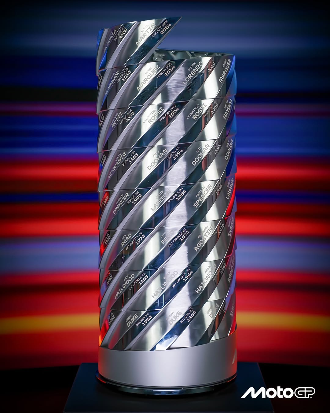 Trofi "Tower of Champion" MotoGP 2025.