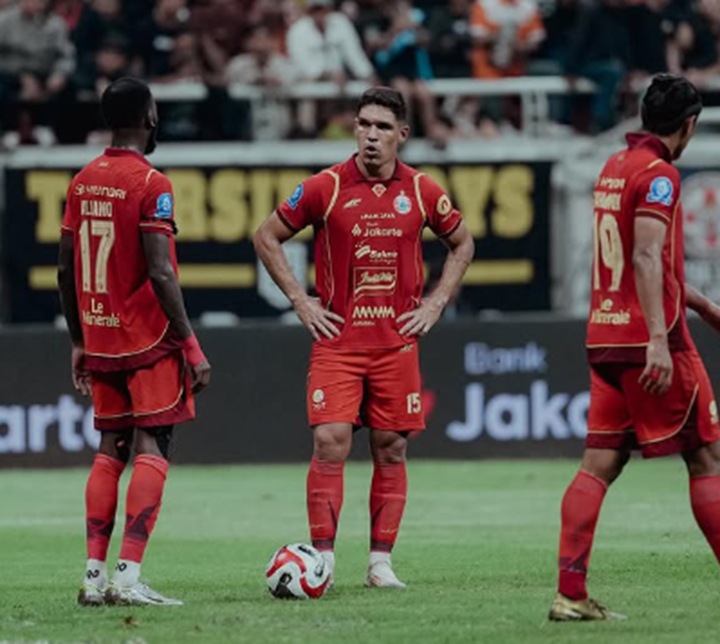 Pemain Persija saat ditahan imbang 1-1 dari Bali United. (DOK IG PERSIJA)