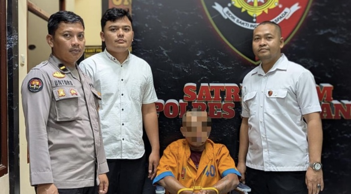 AMANKAN: Pelaku residivis curanmor yang beralih menjadi spesialis pencurian di sekolah akhirnya ditangkap.(POLRES LUMAJANG FOR RAME)