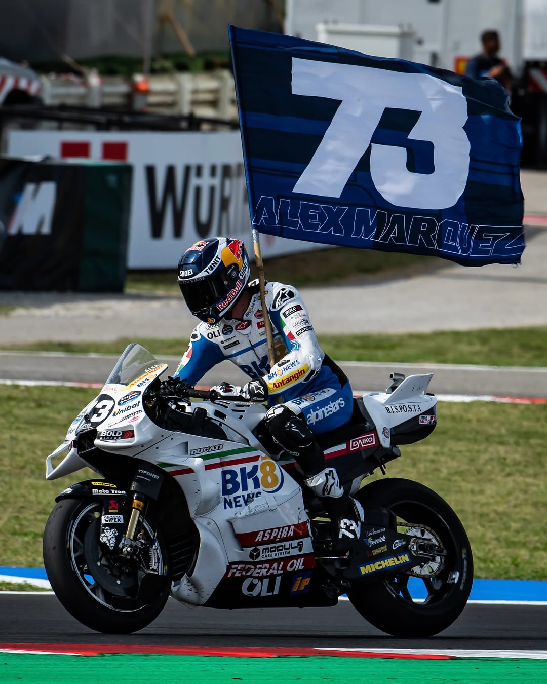 Alex Marquez, rider tim BK8 Gresini Racing.