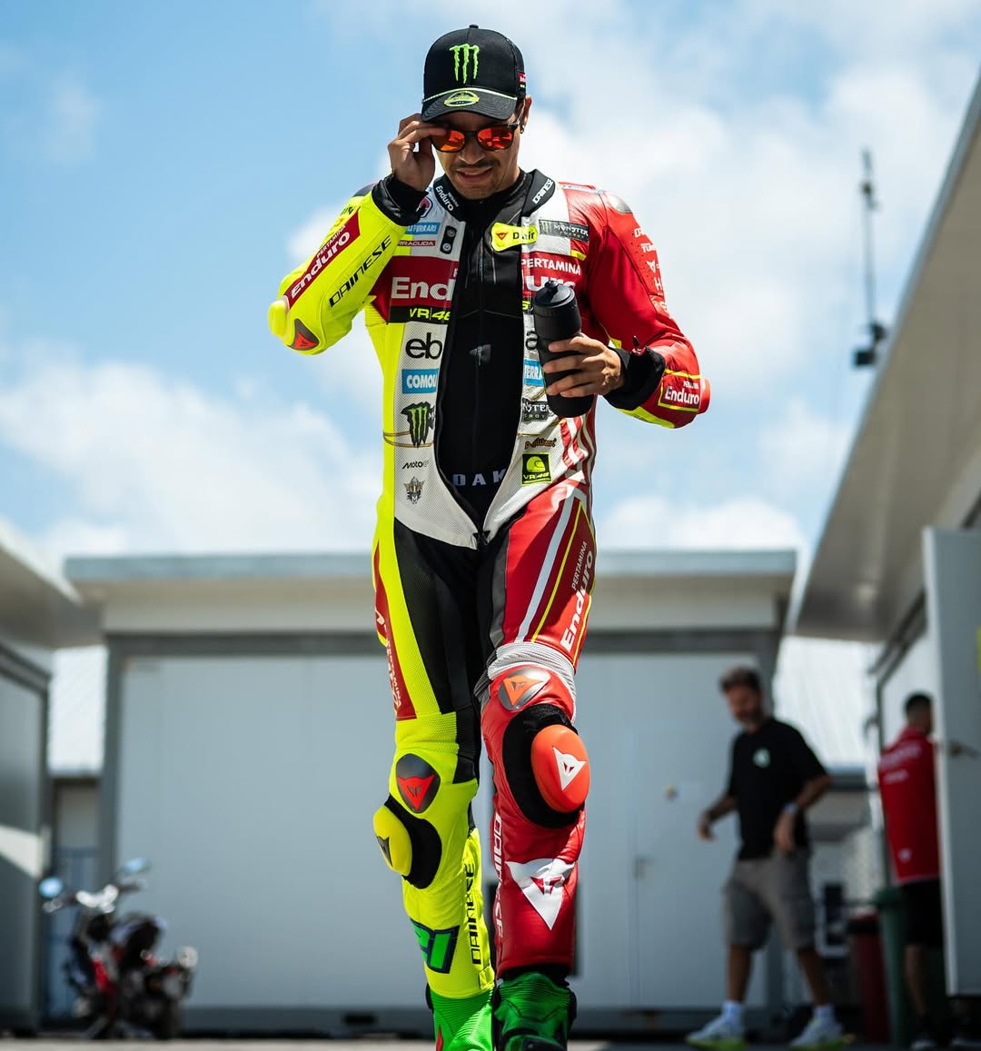 Franco Morbidelli, rider VR46 Racing Team, di Mandalika, Indonesia. Ia dikenal dengan gaya berkendara agresif, bahkan berlebihan.