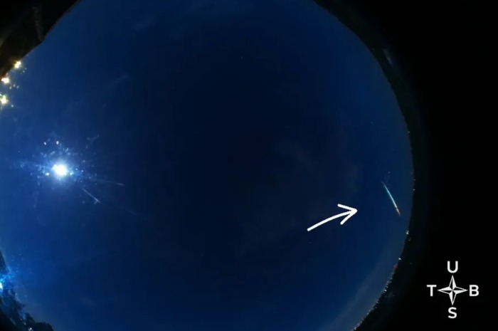 Menyoroti analisis dugaan fenomena meteor jatuh di wilayah Cirebon, pada Minggu, 5 Oktober 2025. (Instagram.com/@t_djamal)