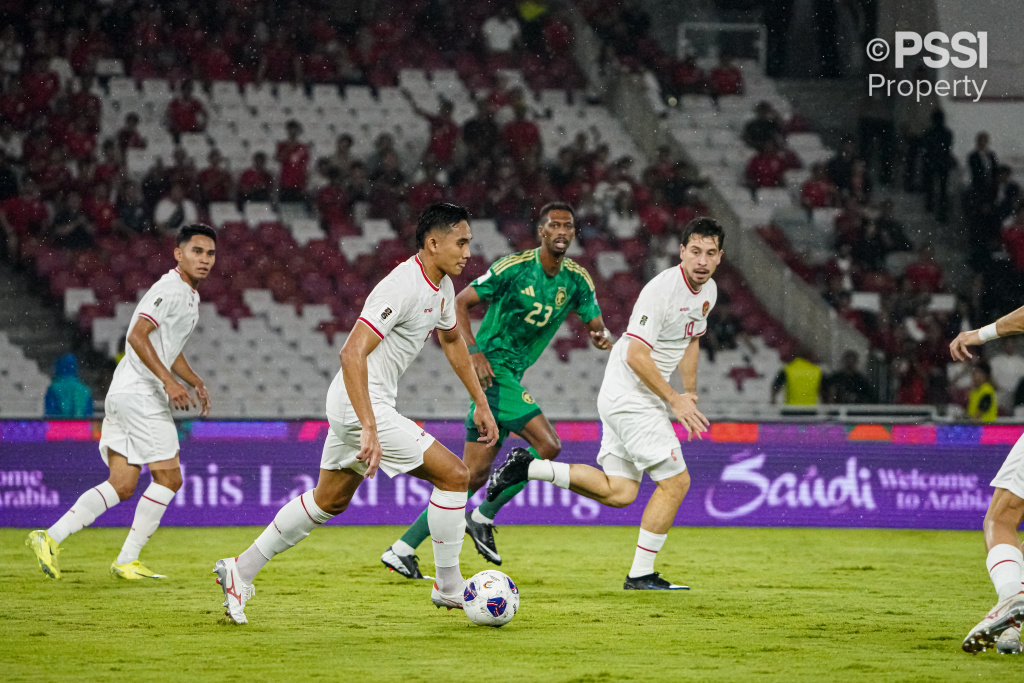 Laga Timnas vs Arab Saudi tahun lalu di GBK. (DOK PSSI)