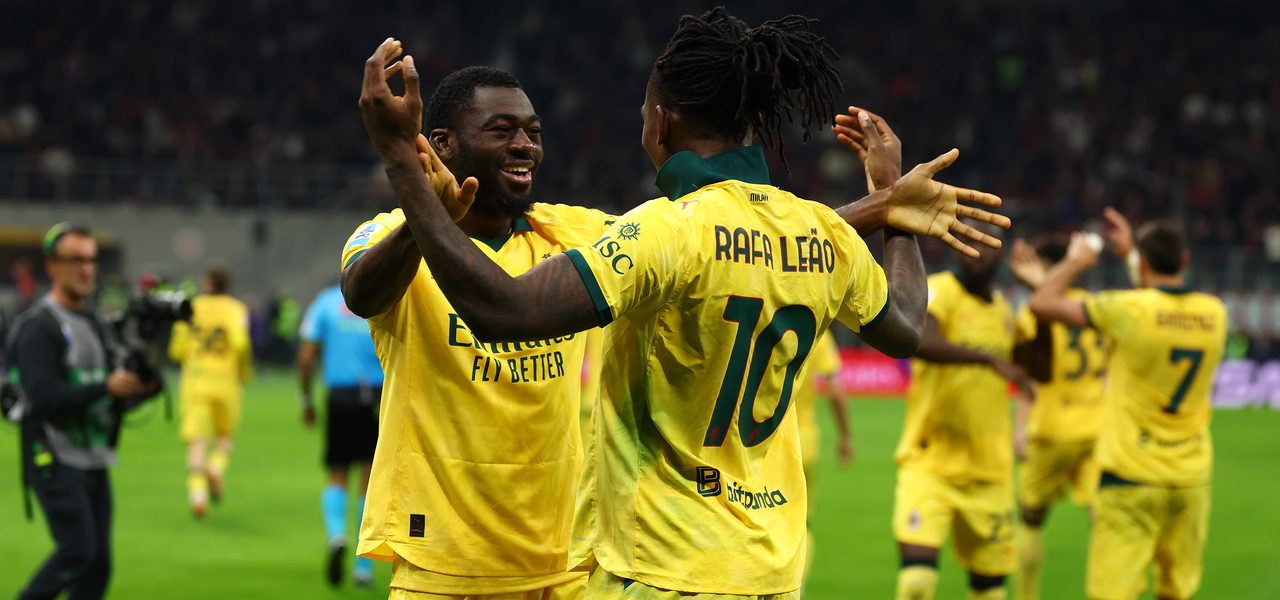Rafael Leao ketika Berselebrasi dengan Foffana.