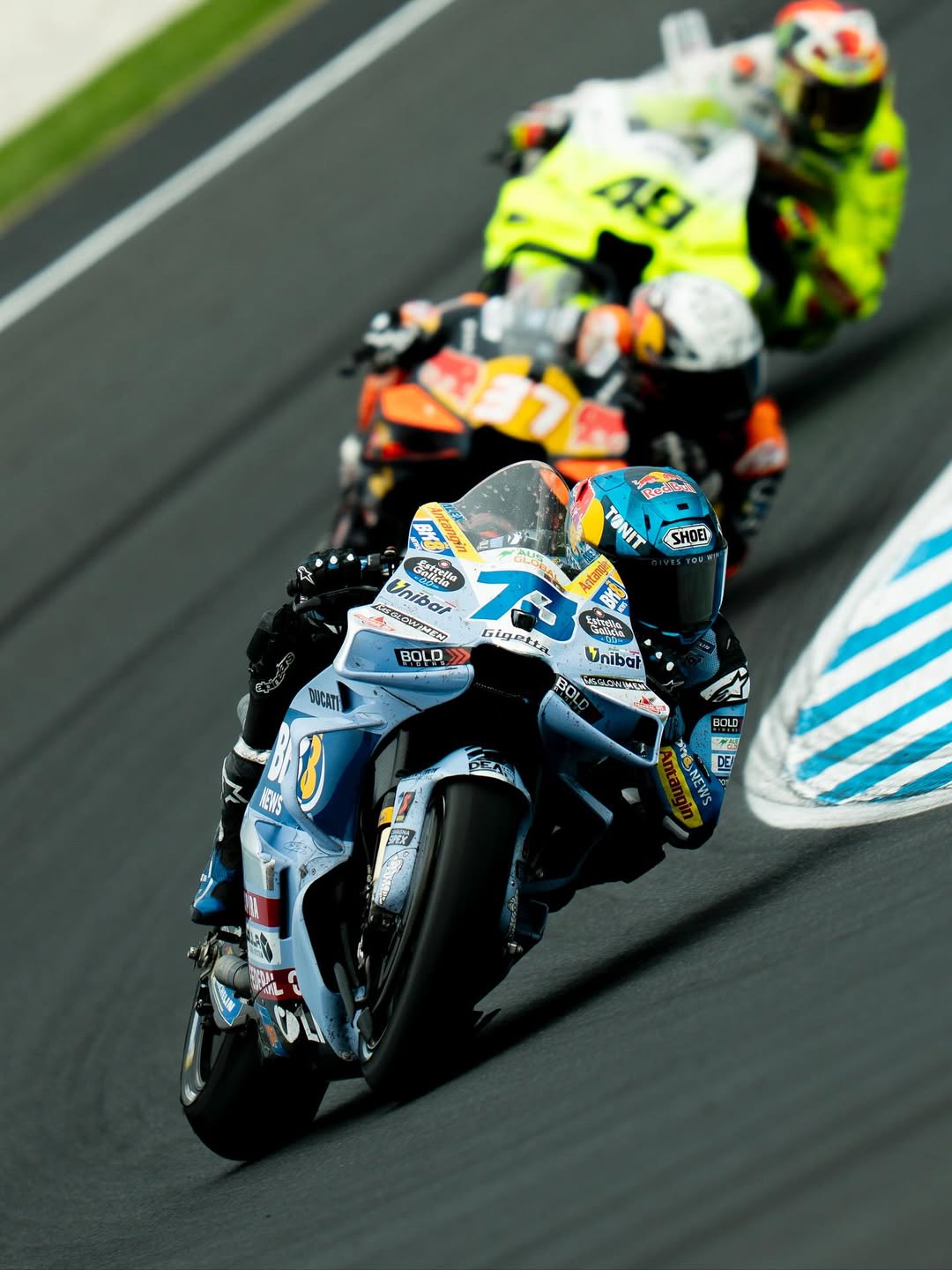 Alex Marquez gagal mempertahankan peluang podium di MotoGP Phillip Island, Minggu (19/10/2025).