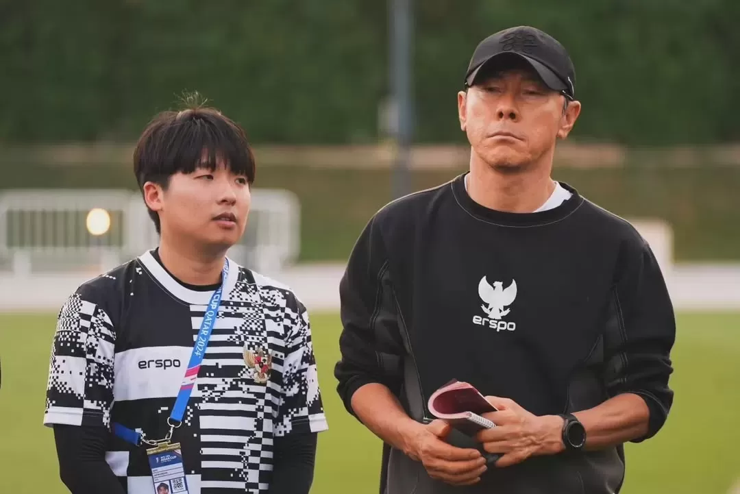 Jeje bersama Shin tae yong saat menukangi Timnas Indonesia