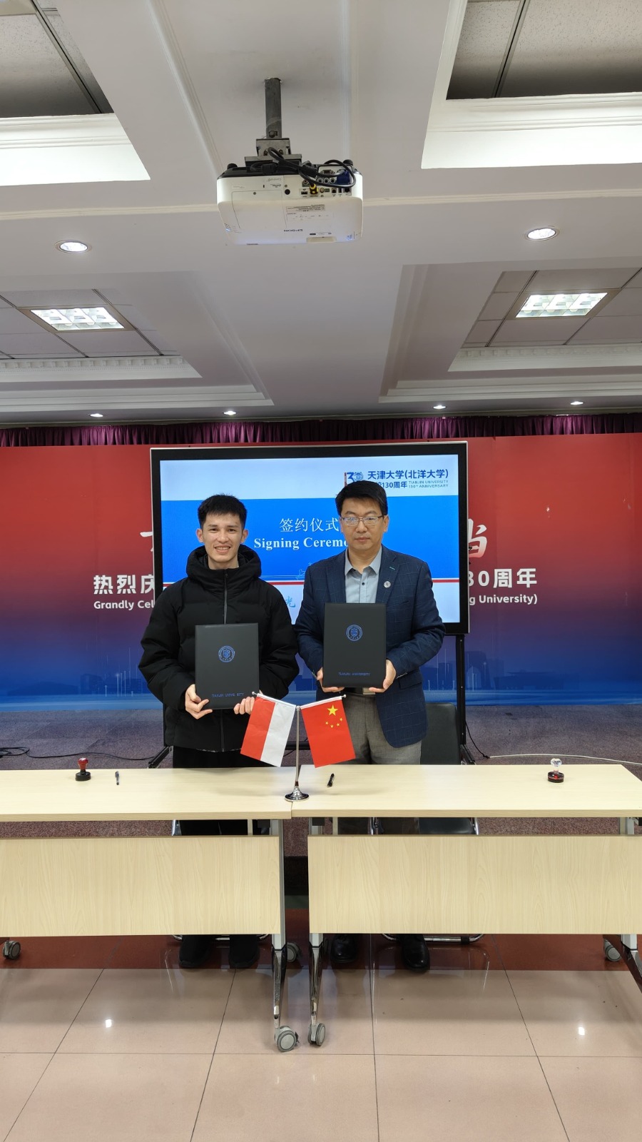 MOU: SMAK Santo Paulus Jember (kiri) menjalin kerjasama dengan Tianjin University dan Beijing Institute of Technology (BIT)