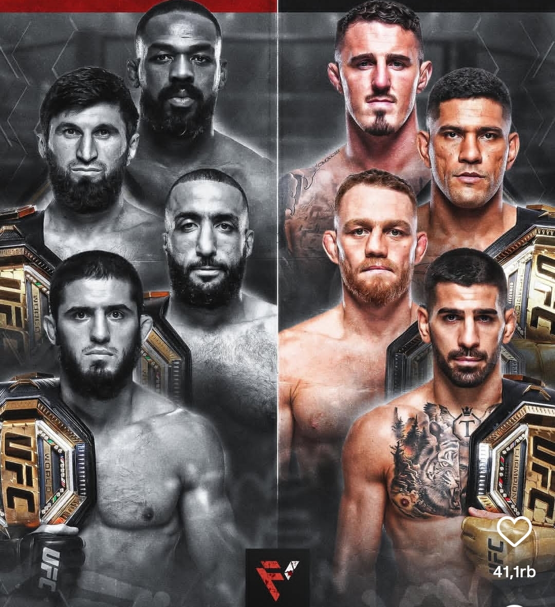 Memukau : petarung andalan UFC yang selalu tampil memukau (ig:ufc)
