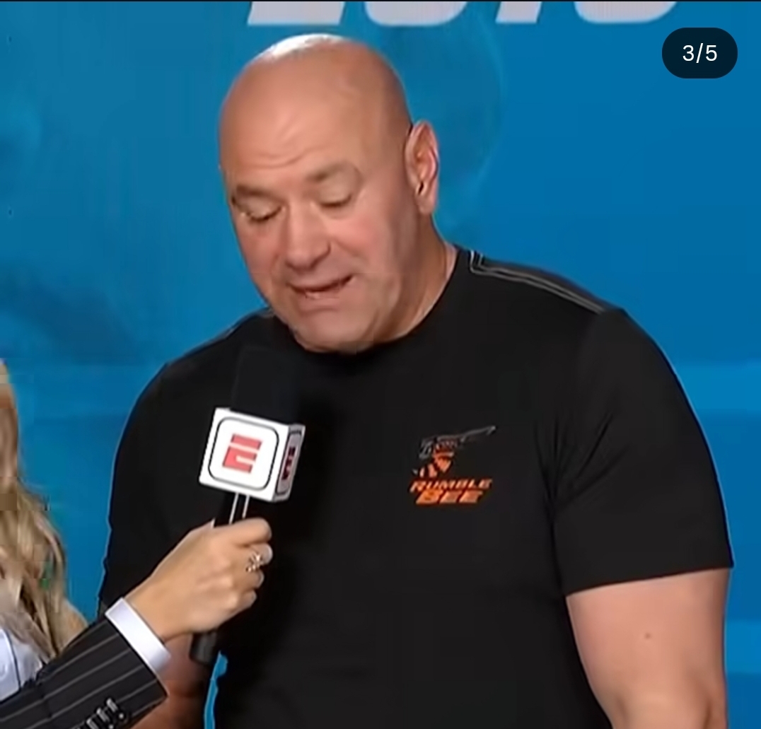 FOKUS:Dana White saat melakukan sesi wawancara dengan media (ig:espnmma)