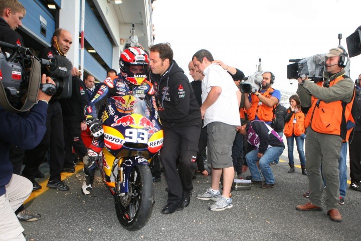 Marc Marquez ketika masih membalap di kelas 125cc, 15 tahun yang lalu.