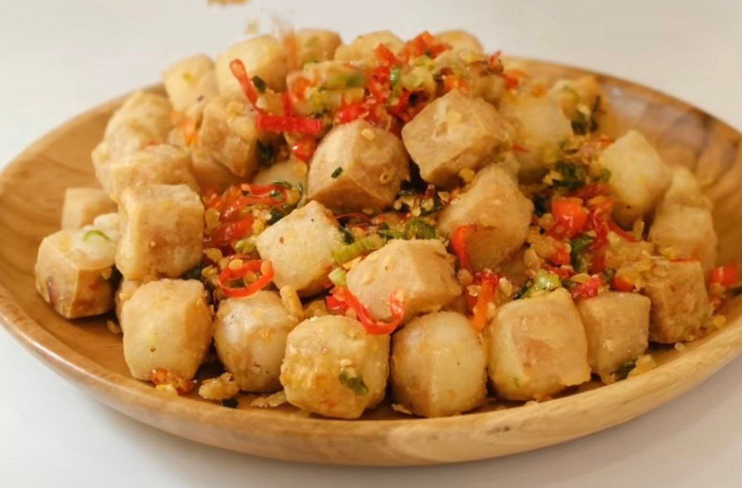 Resep tahu cabe garam, cocok untuk semua kalangan dan pecinta asin serta pedas. (Tiktok @Luvitaho)