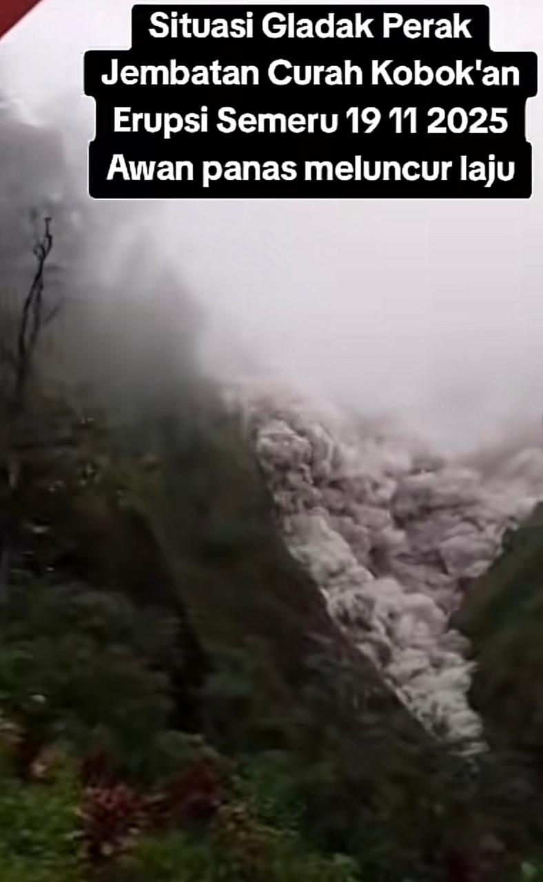 UPDATE TERBARU: Erupsi Semeru Sampai ke Gladak Perak
