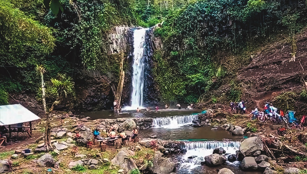 ASRI: Air terjun menjadi salah satu andalan wisata Desa Klungkung, Kecamatan Sukorambi.