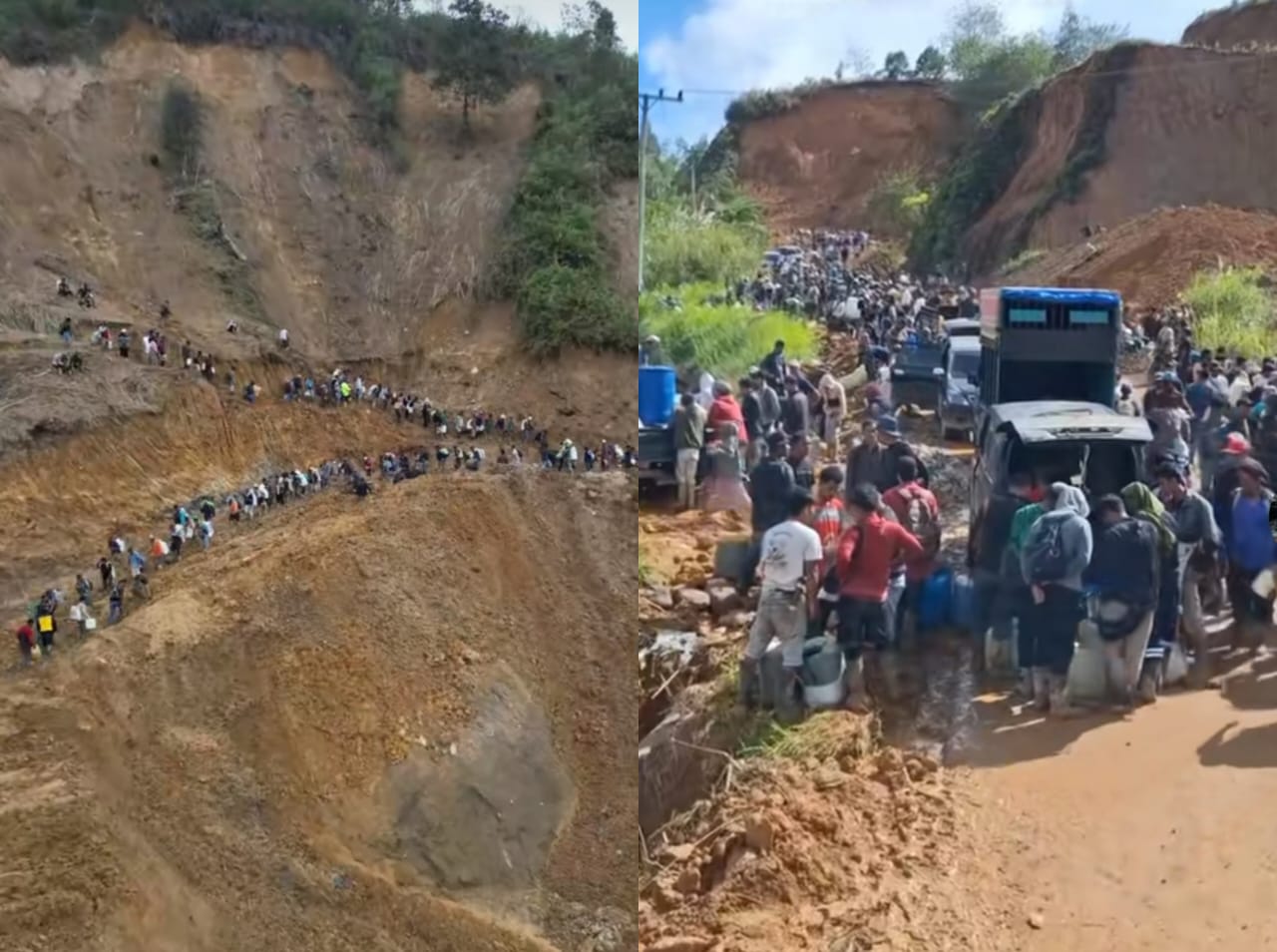Warga Bener Meriah, Aceh, yang mencari bantuan sembako hingga BBM. (TikTok/seputar.provinsi.aceh - joe_sastra)