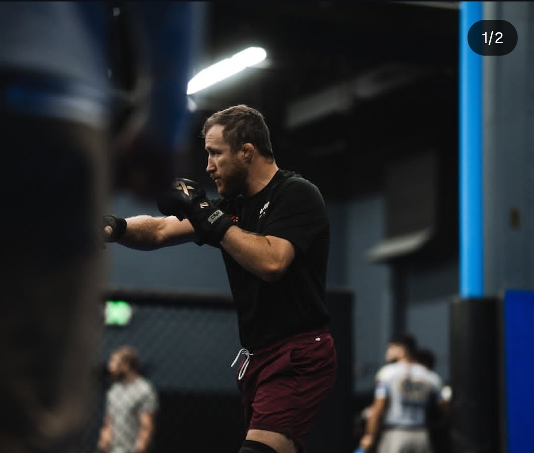 FOKUS:Justin Gaethje saat dalam masa latihannya bersiap melawan Paddy Pimblett (ig:justingaethje)