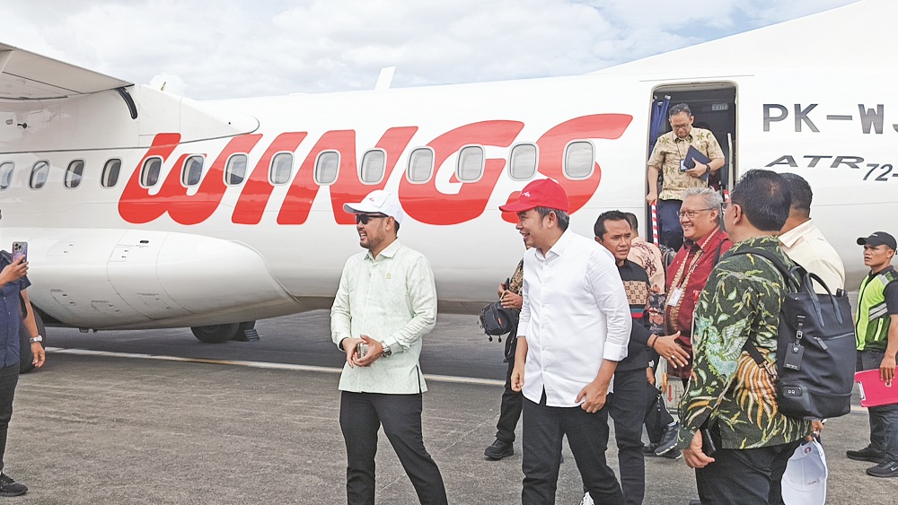 TARIK INVESTOR: Maskapai Wing Air yang hadir dengan rute Jember - Bali, demi mendukung geliat pariwisata dan menarik investasi.